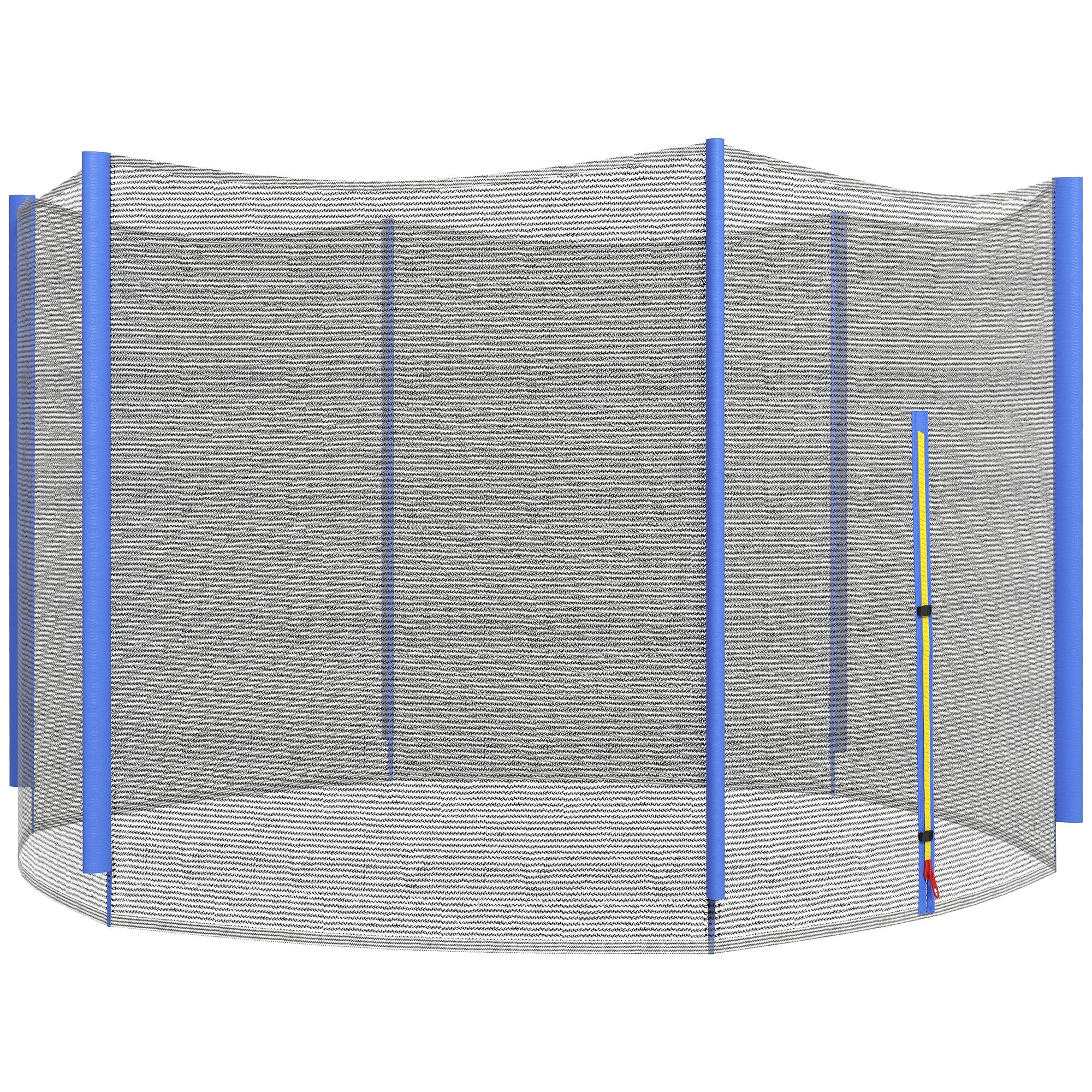 SPORTNOW Safety Net for 305 cm Diameter Trampoline Round Trampoline Safety Net for Outdoor Protector for 6 Straight Poles Blue