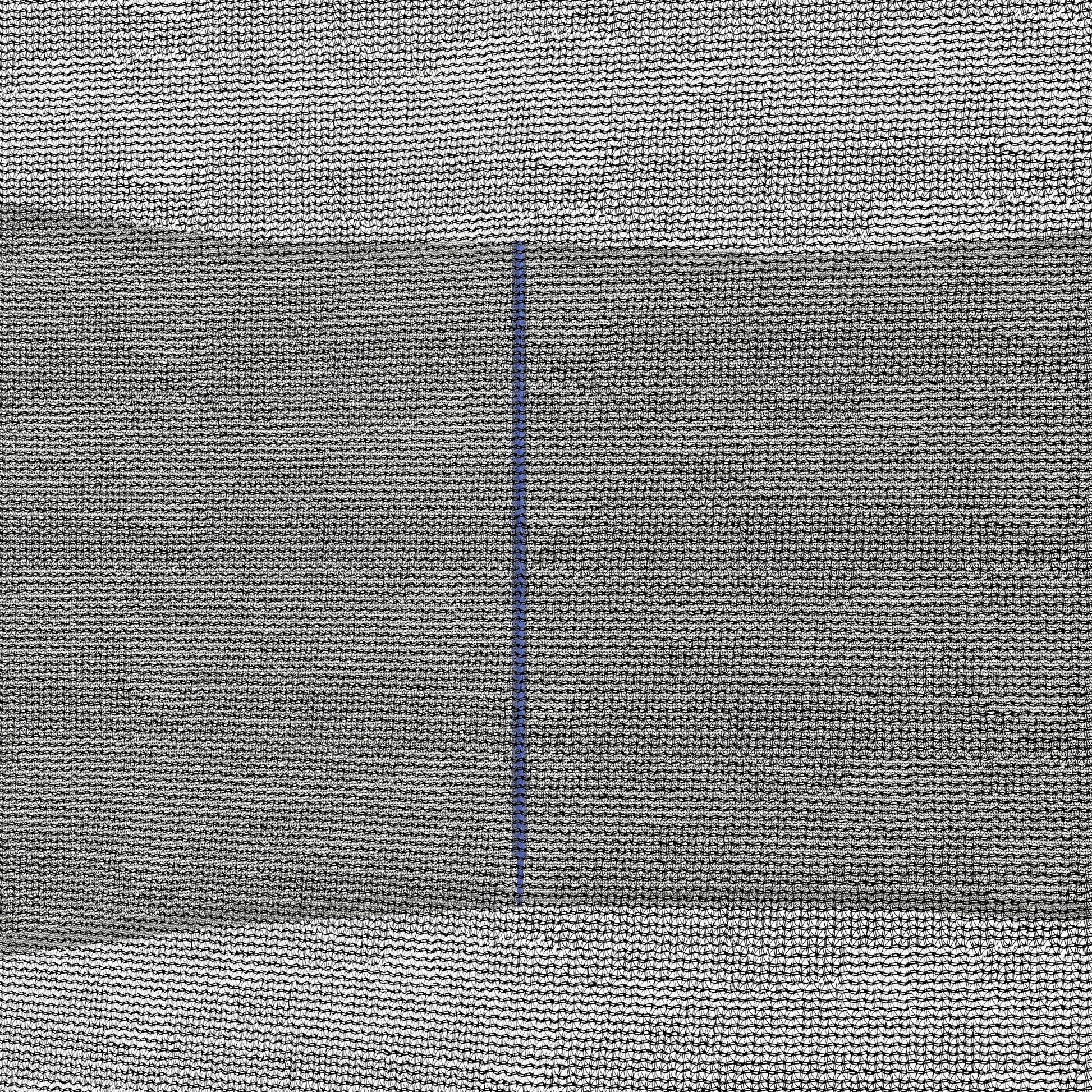 SPORTNOW Safety Net for 305 cm Diameter Trampoline Round Trampoline Safety Net for Outdoor Protector for 6 Straight Poles Blue