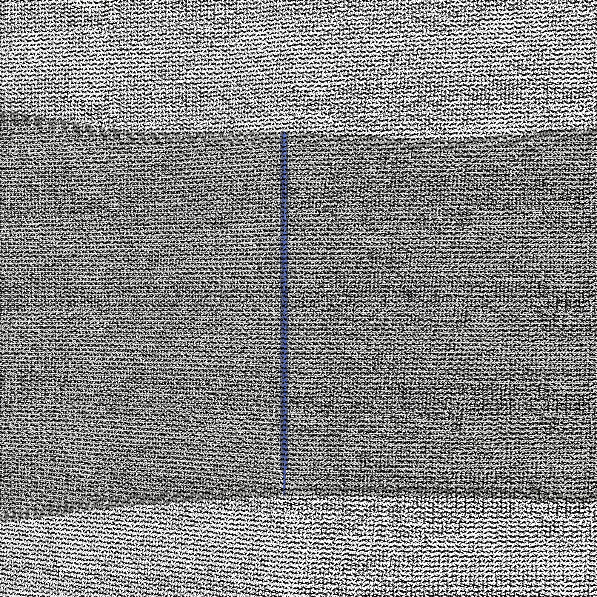 SPORTNOW Safety Net for 305 cm Diameter Trampoline Round Trampoline Safety Net for Outdoor Protector for 6 Straight Poles Blue