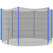 SPORTNOW Safety Net for 305 cm Diameter Trampoline Round Trampoline Safety Net for Outdoor Protector for 6 Straight Poles Blue