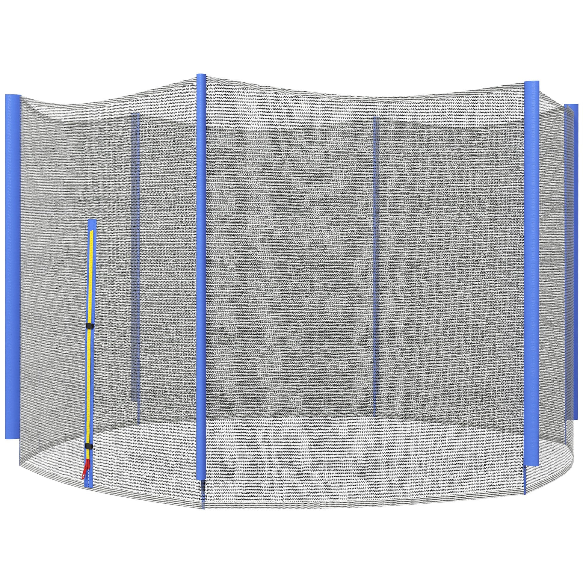 SPORTNOW Safety Net for 305 cm Diameter Trampoline Round Trampoline Safety Net for Outdoor Protector for 6 Straight Poles Blue