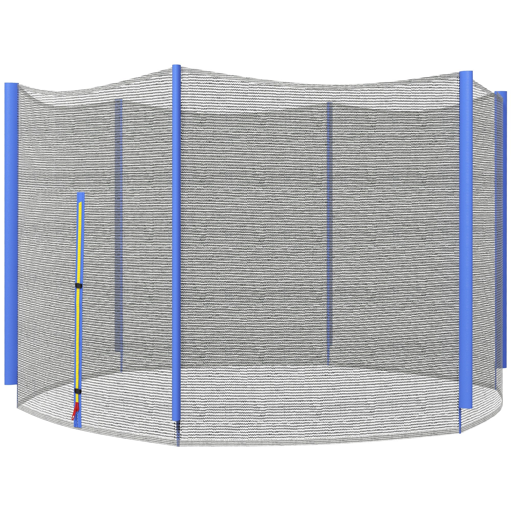 SPORTNOW Safety Net for 305 cm Diameter Trampoline Round Trampoline Safety Net for Outdoor Protector for 6 Straight Poles Blue