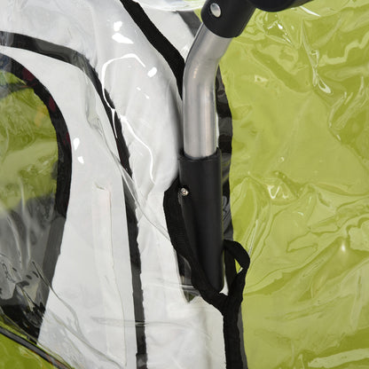 Rain Cover for Bike Trailer, Rain Protection Cover for Hand Wagon, Child Trailer, Rain Cover with Velcro Closure, Transparent
