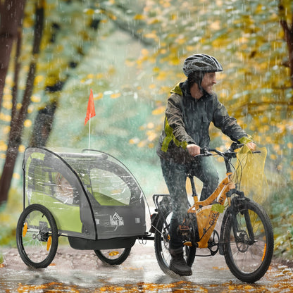 Rain Cover for Bike Trailer, Rain Protection Cover for Hand Wagon, Child Trailer, Rain Cover with Velcro Closure, Transparent