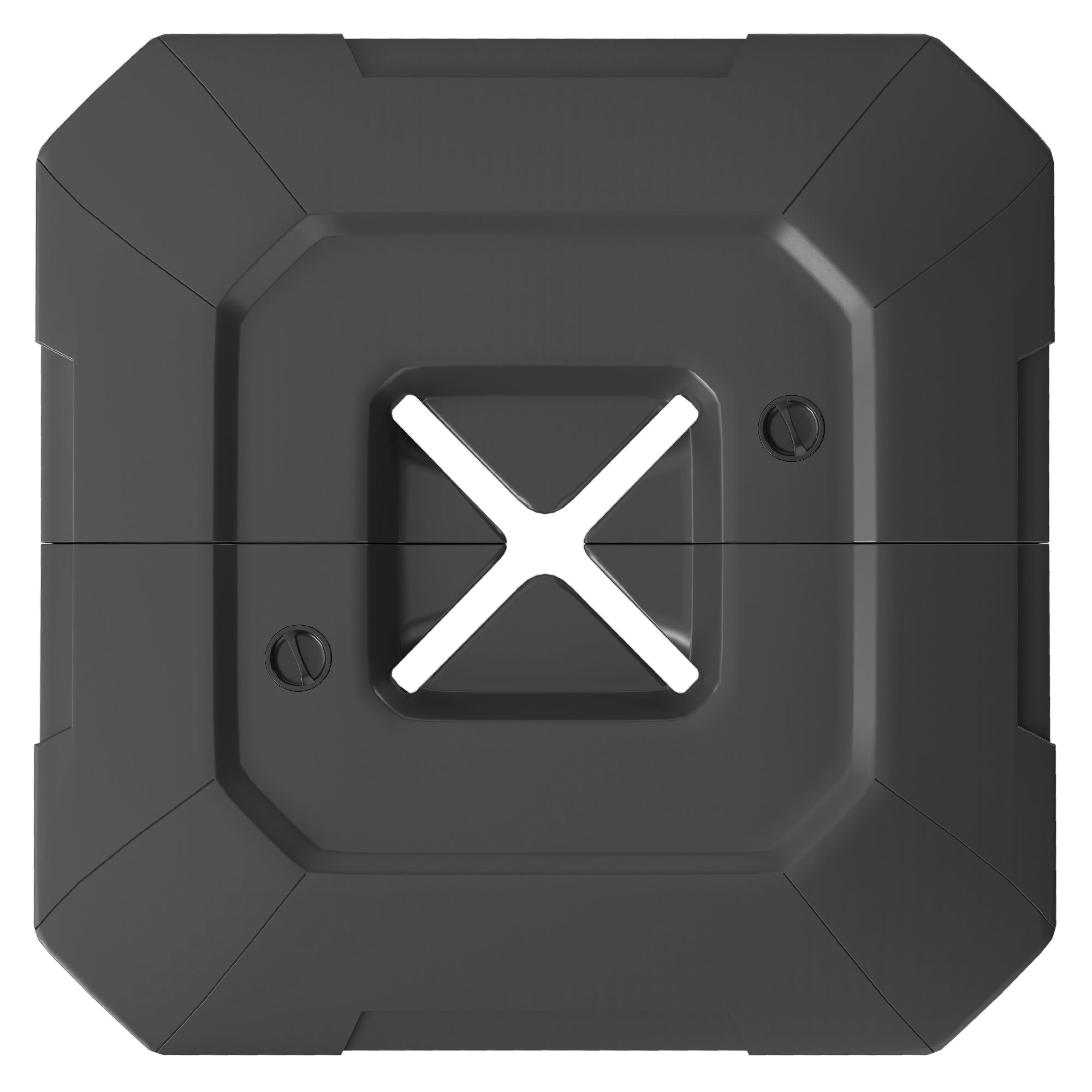 2-Piece Fillable Umbrella Base Weights for Cantilever Umbrella — Weatherproof HDPE, Up to 176/231 lb (water/sand mix), Black