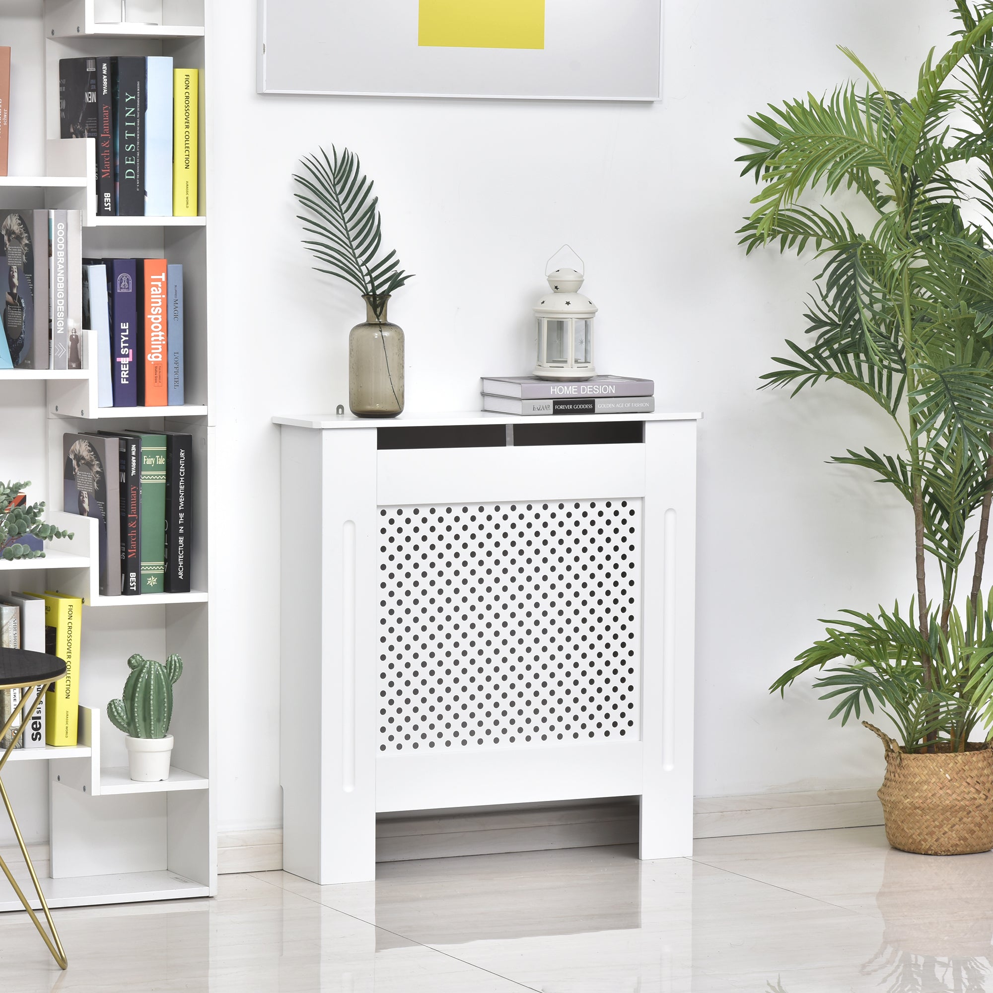 Radiator Cover Wall-Mounted Radiator Cover Radiator Shelf Modern Design MDF 78x19x82cm