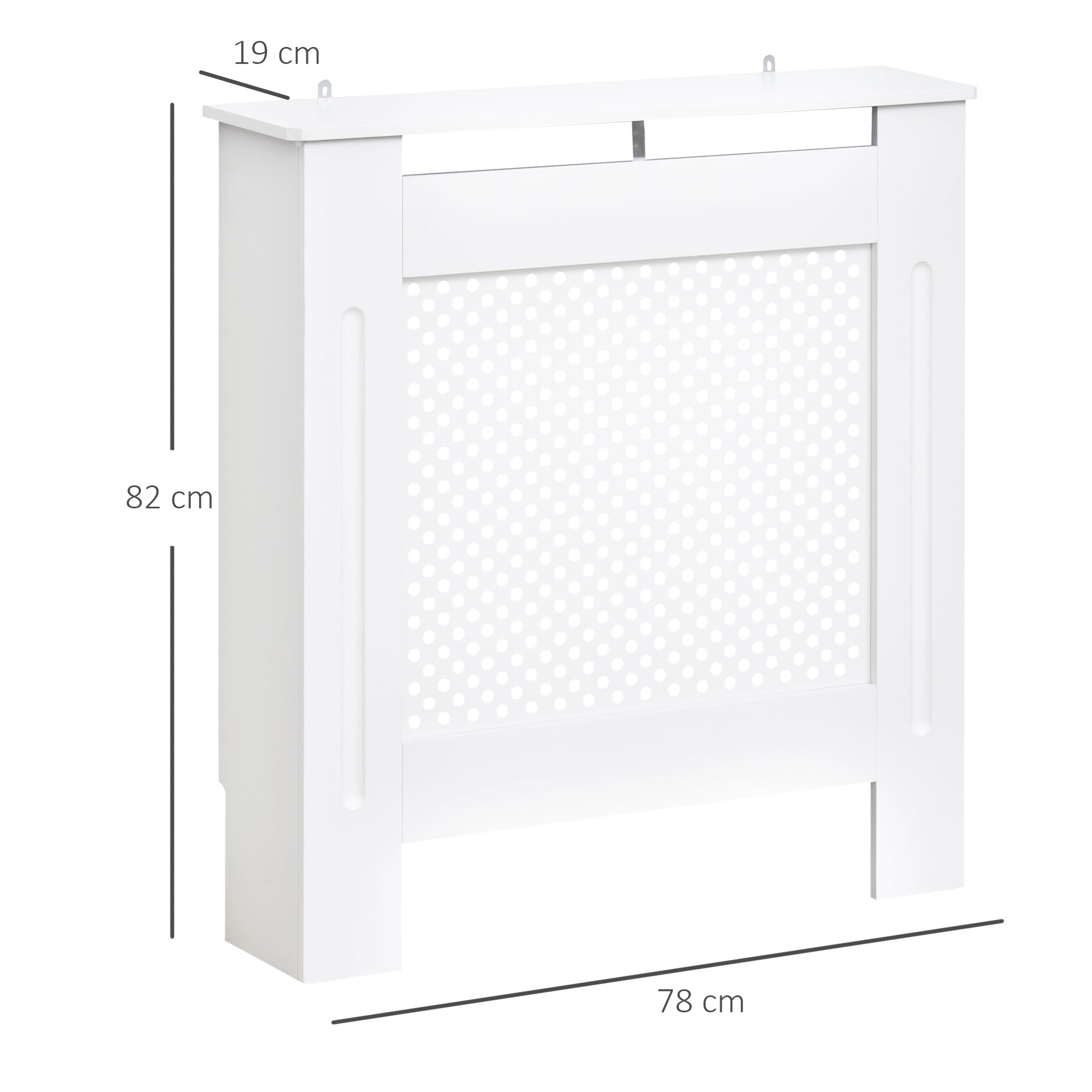 Radiator Cover Wall-Mounted Radiator Cover Radiator Shelf Modern Design MDF 78x19x82cm