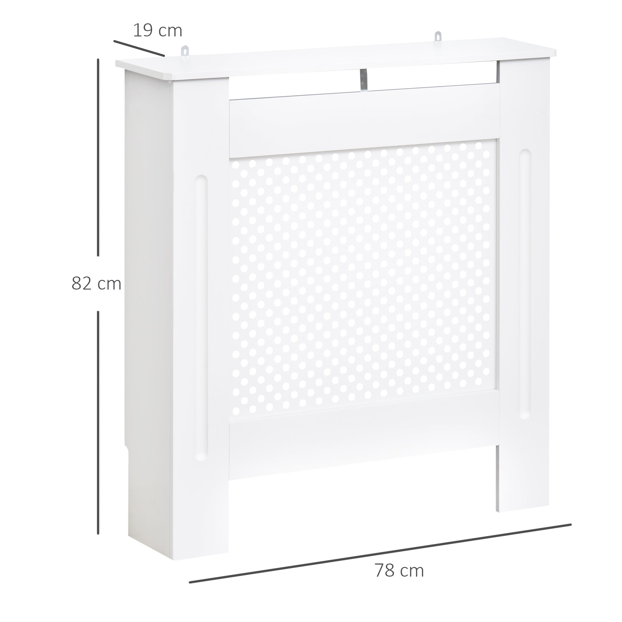 Radiator Cover Wall-Mounted Radiator Cover Radiator Shelf Modern Design MDF 78x19x82cm