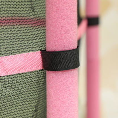 Kids Trampoline Ø140 cm, Trampoline with Safety Net, Edge Cover, Garden Trampoline for Children 3-10 Years, Up to 50 kg, Pink