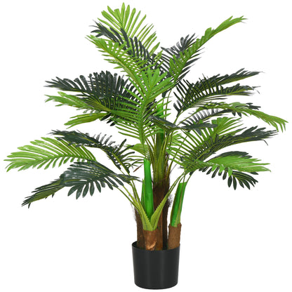 Artificial Plants, Artificial Palm Tree, 100cm Faux Plant with 27 Branches, Indoor Plant, Fake Tree, Plant Decor for Indoor, Outdoor, Green