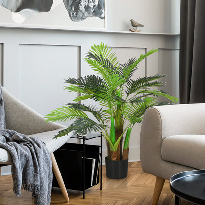 Artificial Plants, Artificial Palm Tree, 100cm Faux Plant with 27 Branches, Indoor Plant, Fake Tree, Plant Decor for Indoor, Outdoor, Green