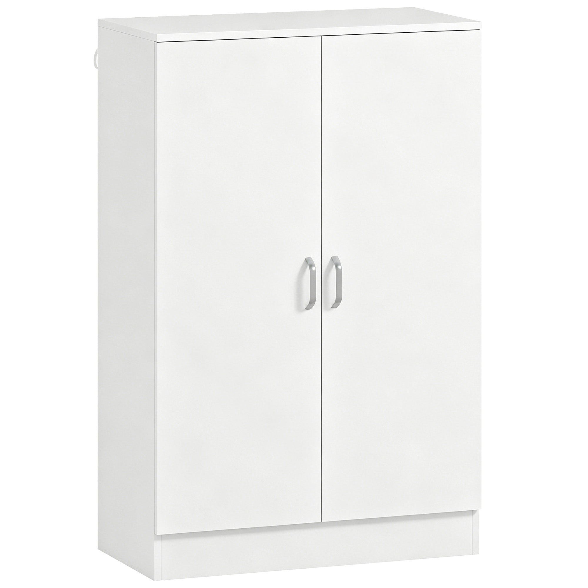 2-Door Shoe Cabinet with 6 Adjustable Shelves, Soft-Close, Stores up to 21 Pairs – Natural Wood Finish (27.6 x 13.8 x 42.5 in)