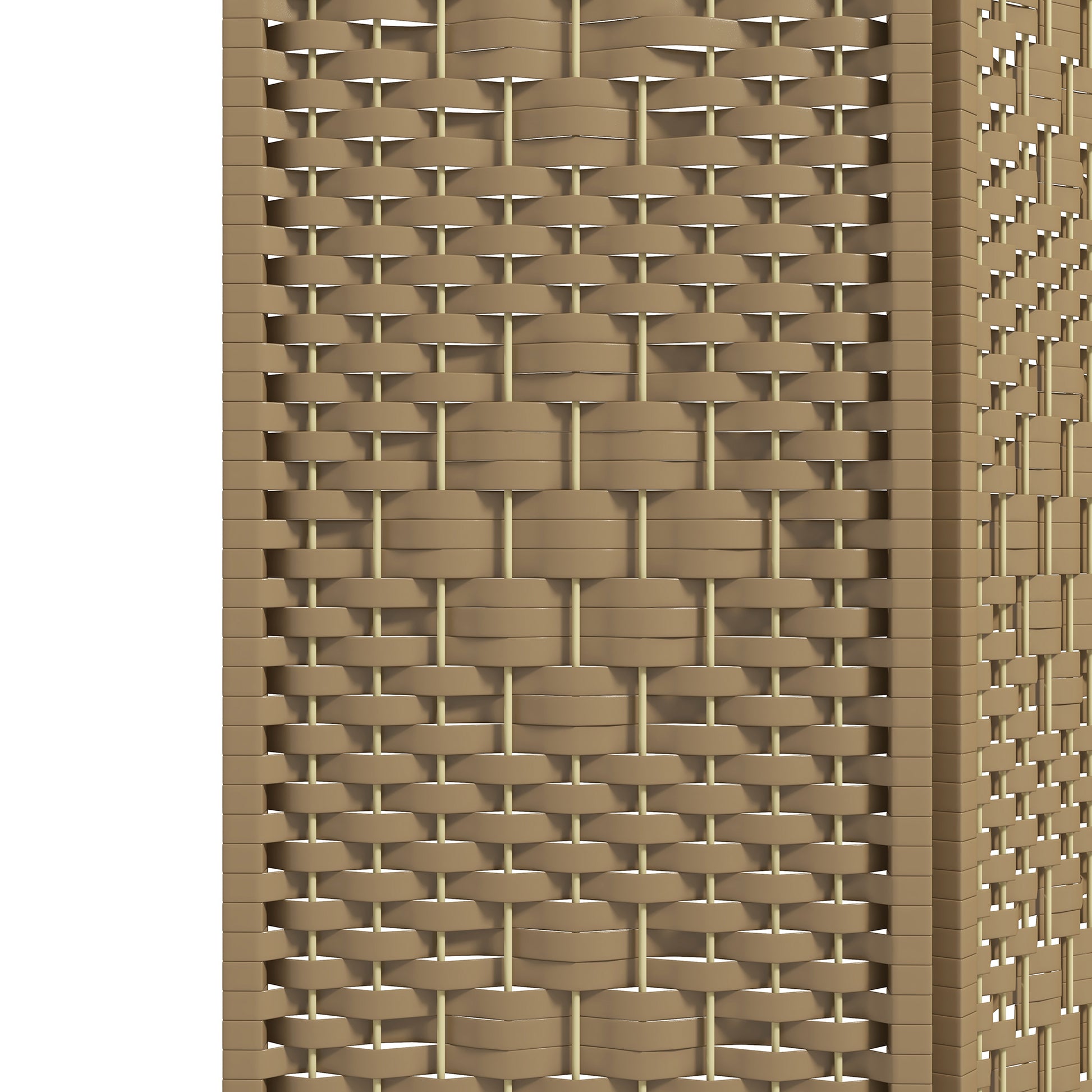 6-Panel Room Divider 94.5x66.9 inches Folding Room Partition with Paper Cord and Wood Frame Decoration for Bedroom Living Room Natural