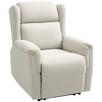 Recliner, TV Armchair with Reclining Function, TV Armchair with Pocket Spring Core, Padded Reclining Armchair, Relax Armchair up to 150 kg Load Capacity for Living Room, Bedroom, Beige