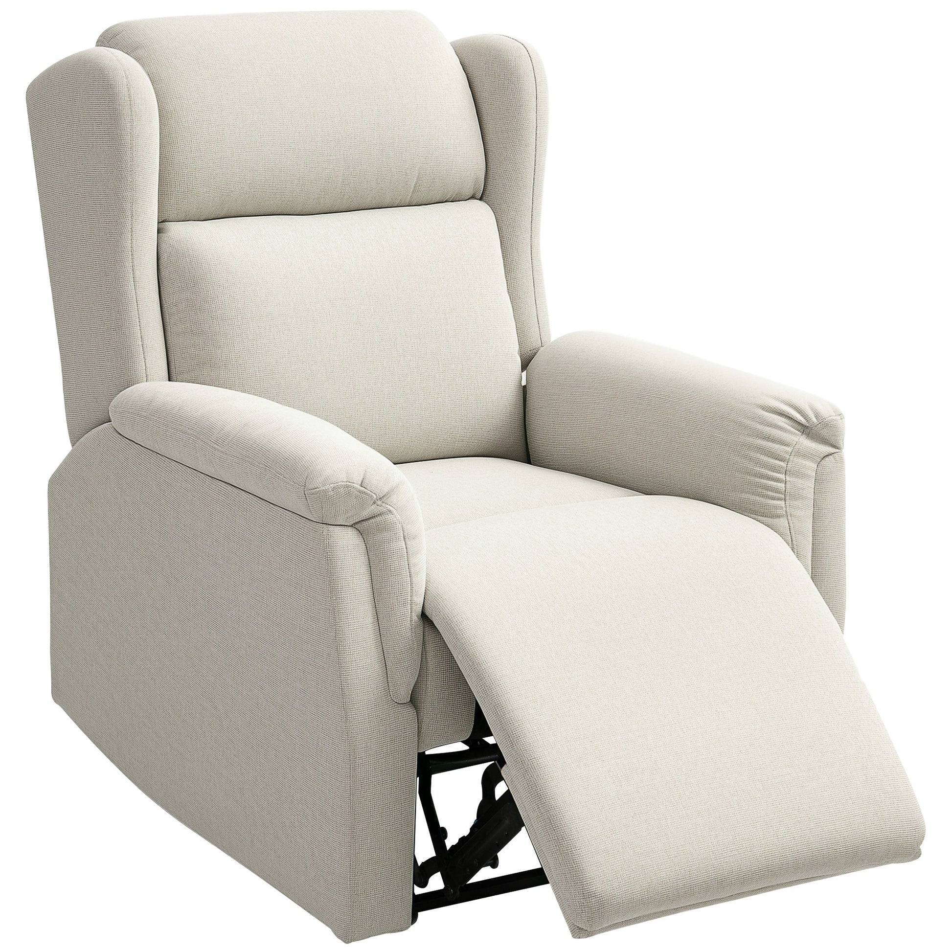 Recliner, TV Armchair with Reclining Function, TV Armchair with Pocket Spring Core, Padded Reclining Armchair, Relax Armchair up to 150 kg Load Capacity for Living Room, Bedroom, Beige