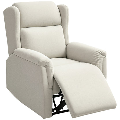 Recliner, TV Armchair with Reclining Function, TV Armchair with Pocket Spring Core, Padded Reclining Armchair, Relax Armchair up to 150 kg Load Capacity for Living Room, Bedroom, Beige
