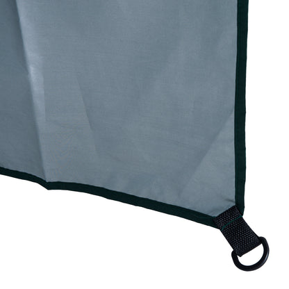 Sun Umbrella Beach Umbrella Sun Protection with Side Wall Beach Polyester Dark Green 2.2 x H2.2m