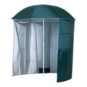 Sun Umbrella Beach Umbrella Sun Protection with Side Wall Beach Polyester Dark Green 2.2 x H2.2m