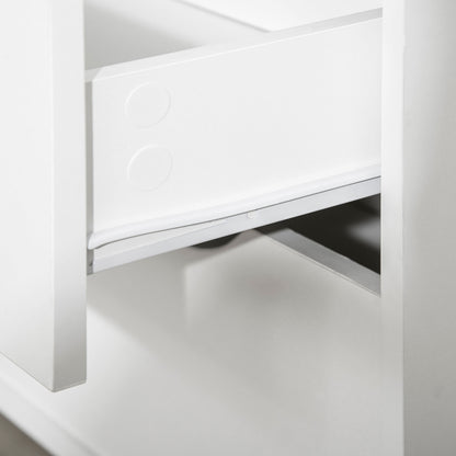 Scandinavian Design 5-Drawer Chest of Drawers Storage Unit Particle Boards 99 x 39 x 101 cm White Light Oak