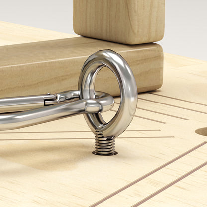 SPORTNOW Wooden Push Up Bars with 8 pairs of holes, including resistance bands, 11 exercises, Fitness Parallettes for muscle training, strength training Natural