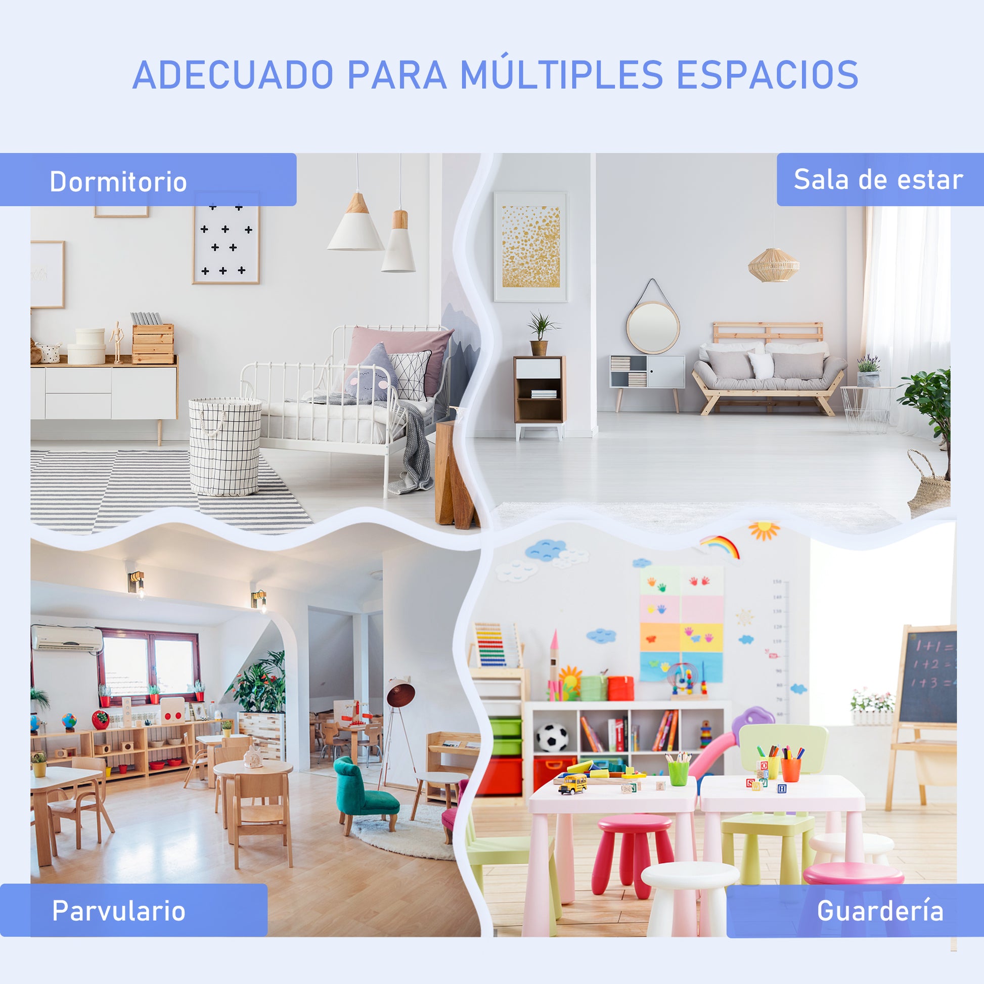 Children's Table and Chairs Set of 4 Pieces Children's Table with 2 Chairs and Storage Bench Furniture Set for Kids Ages 3+ for Bedroom Playroom Gray and White