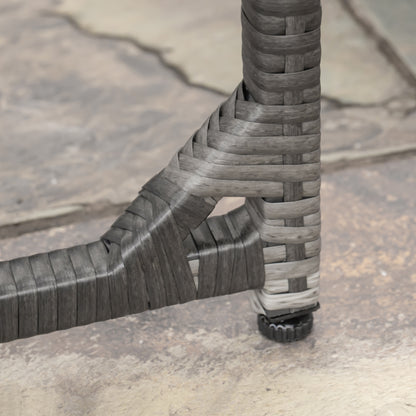 9 pcs Poly Rattan Garden Furniture Rattan Patio Set Dining Set incl. Cushions Black 109 x 109 x 72 cm