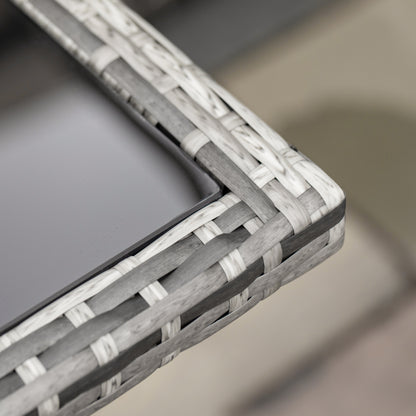 9 pcs Poly Rattan Garden Furniture Rattan Patio Set Dining Set incl. Cushions Black 109 x 109 x 72 cm