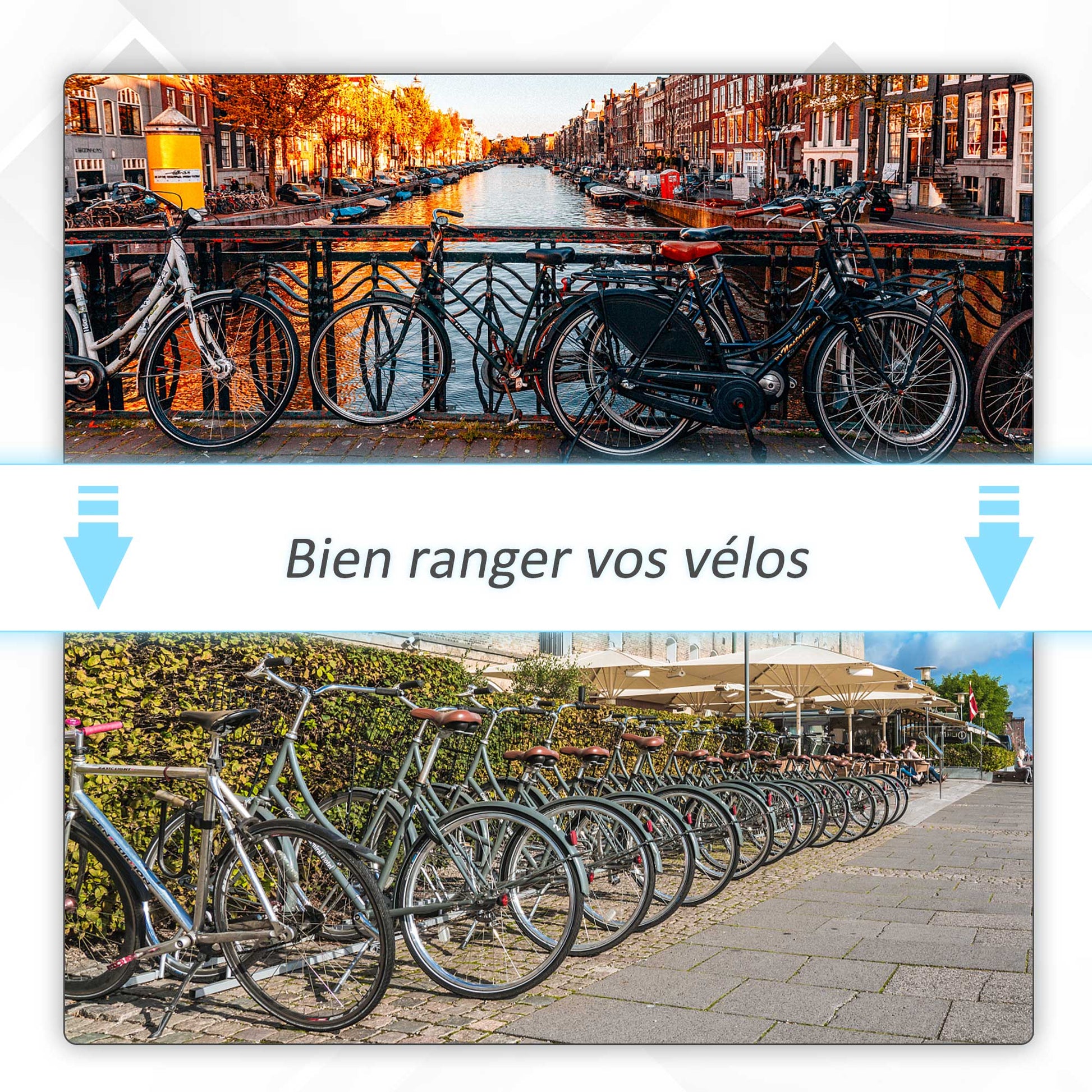5-Bike Rack Bike Storage Support Rack for Tire up to 65 mm in 145L x 33W x 27H cm Black Steel