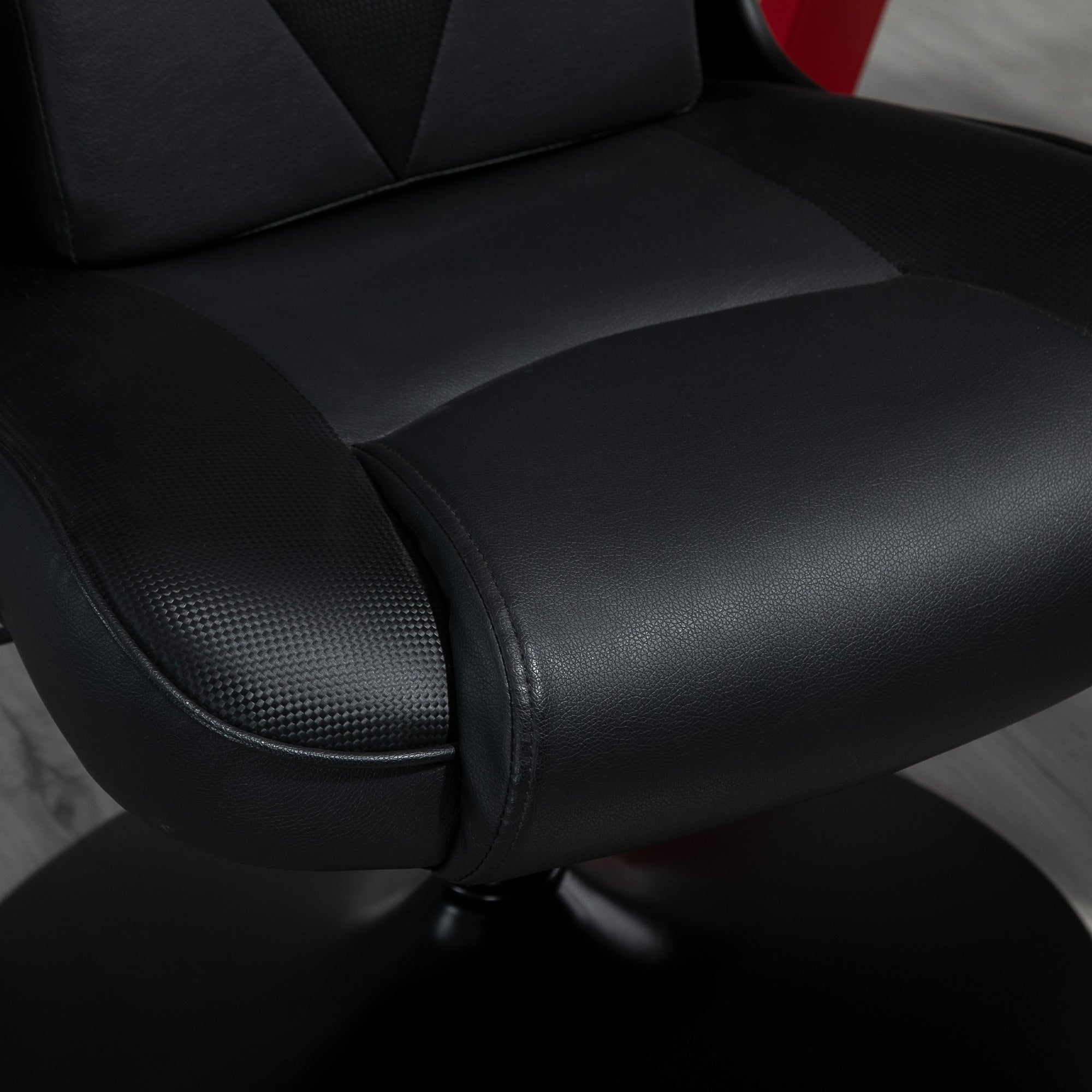 Gaming Chair with Rocking Function, Ergonomic Computer Chair, Height Adjustable Office Chair, Rotatable Desk Chair with Head and Lumbar Cushions, Supports up to 120 kg, Black
