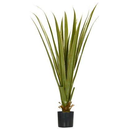 Artificial Agave Plant in Pot, Height 90 cm, 16 Leaves, Indoor Outdoor, Realistic