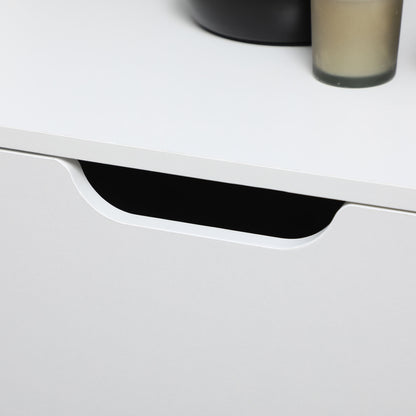 Kitchen Sideboard Buffet Cabinet with 2 Doors 1 Drawer Storage Cabinet for Living Room Office Bedroom Modern Style 98x39x81.5 cm White