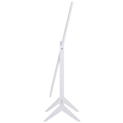 Full Length Mirror Makeup Mirror Easy to Clean MDF White 47cm x 46cm x 148cm