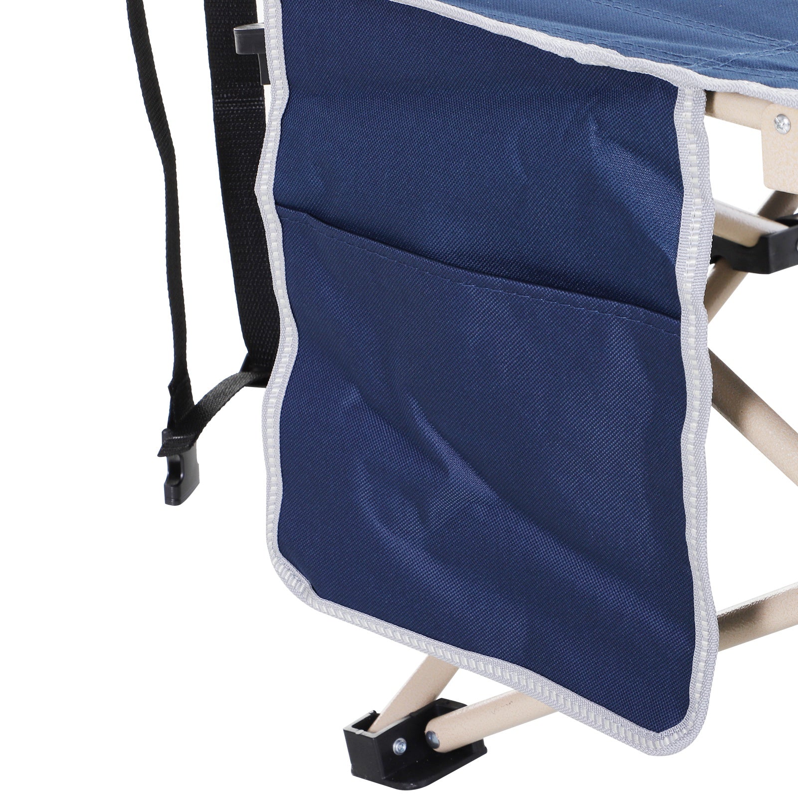 Folding Camp Bed Camping Bed with Carry Bag 190 x 68 x 52 cm Camp Bed up to 150 kg Guest Bed for Adults Folding Bed for Indoor, Outdoor, Garden Camping in Blue