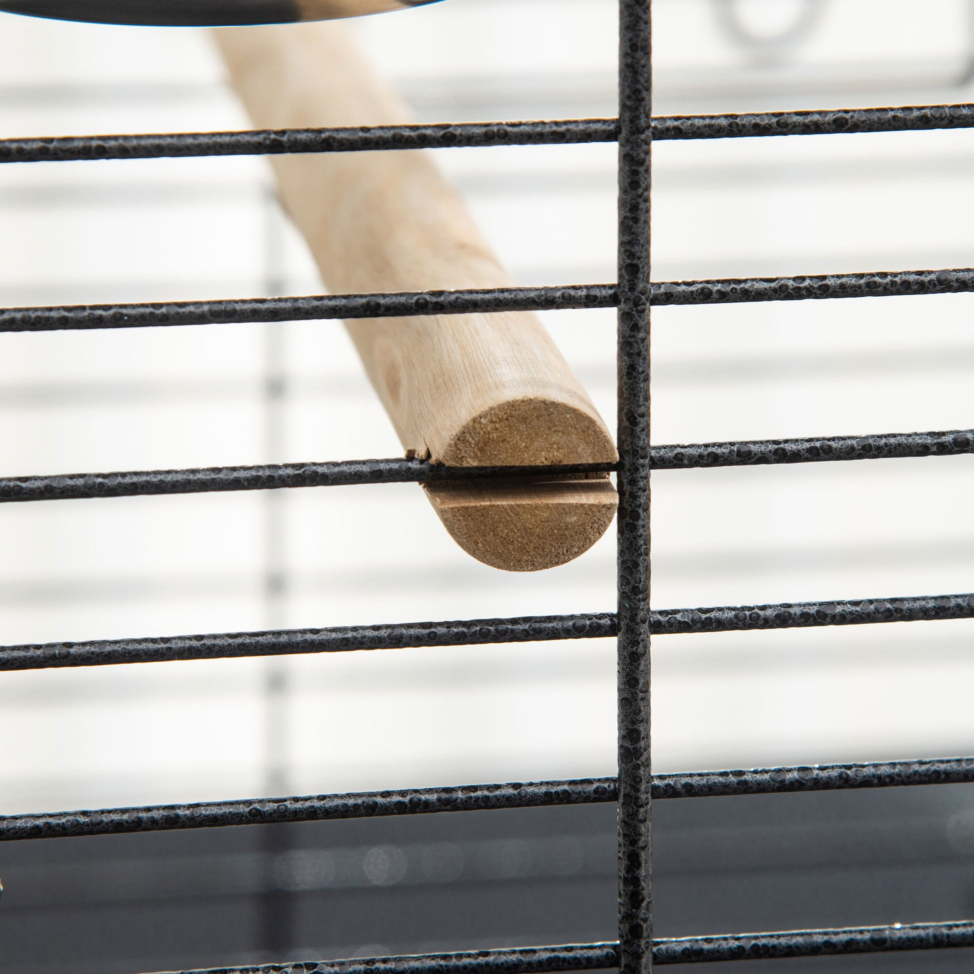 Bird Cage with Wheels, Perches, Feeders, Shelf, Arched Bridge, and Removable Trays Birdcage for Cockatoos, Budgies, Lovebirds, Parrots 62.5x62.5x156 cm Gray