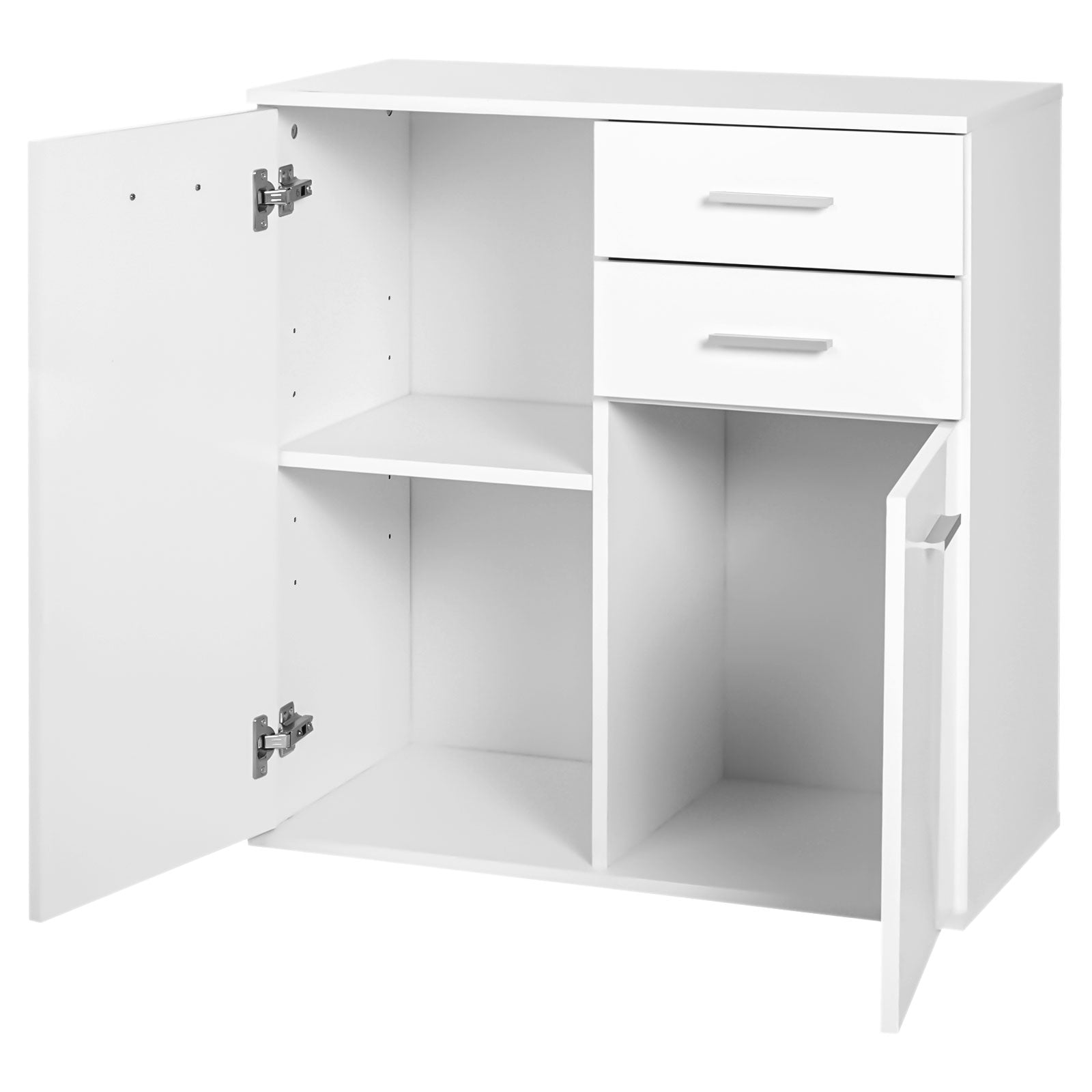Cabinet Console Sideboard Buffet Storage Organizer Cabinet for Dining Room Living Room with Doors and Drawers 71x35x76cm