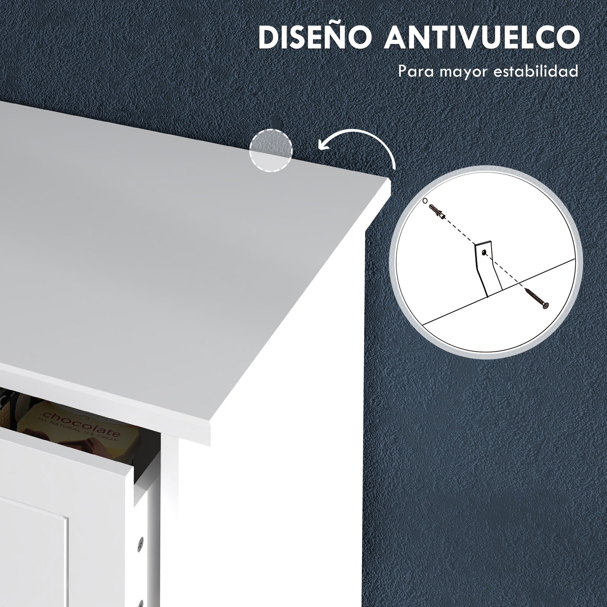 White 5-Drawer Bedroom Dresser with Handles Tall Dresser for Living Room Office Study Modern Style 74x40x91 cm
