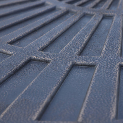 2-Piece Set Weights for Umbrella Stands Plate Umbrella Stand Umbrella Base Half Round with Handle Resin + Metal Bronze 66 x 47 x 4.2 cm 30 kg