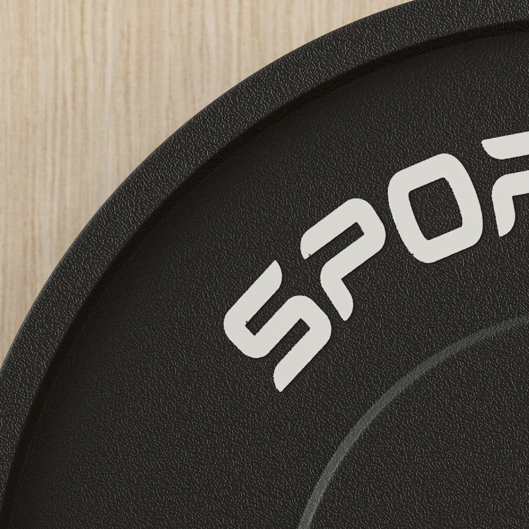 SPORTNOW Set of 2 5 kg Rubber Weight Plates for Gym and Home with 5 cm Hole for Dumbbells and Barbells, Black