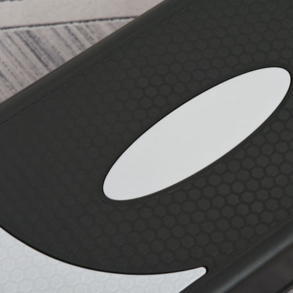 Adjustable Height Fitness Stepper with 3 Levels (10/15/20 cm) Non-Slip Step Bench Capacity up to 150 kg for Home Gym Black