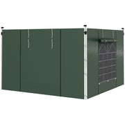 2-Pack Side Panels for Pavilion 3x3/3x6m, Side Wall with Window and Velcro, Waterproof Oxford Fabric Side Walls, Wind and Privacy Protection for Party Tent, Green