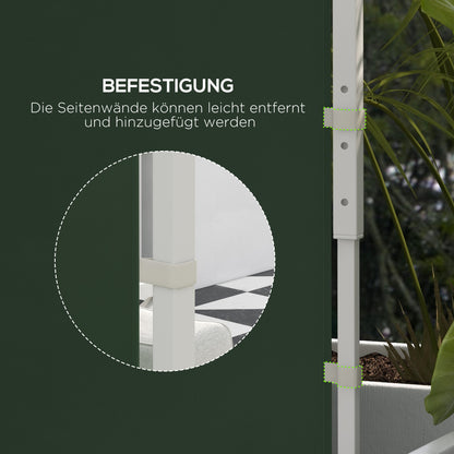 2-Pack Side Panels for Pavilion 3x3/3x6m, Side Wall with Window and Velcro, Waterproof Oxford Fabric Side Walls, Wind and Privacy Protection for Party Tent, Green