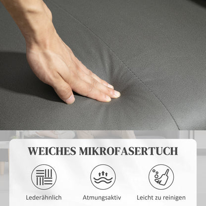 Recliner Armchair, TV Armchair with Reclining Function, Pocket Spring Core, Padded TV Armchair with Footrest, Side Pocket, Microfiber for Living Room, Bedroom, Light Grey