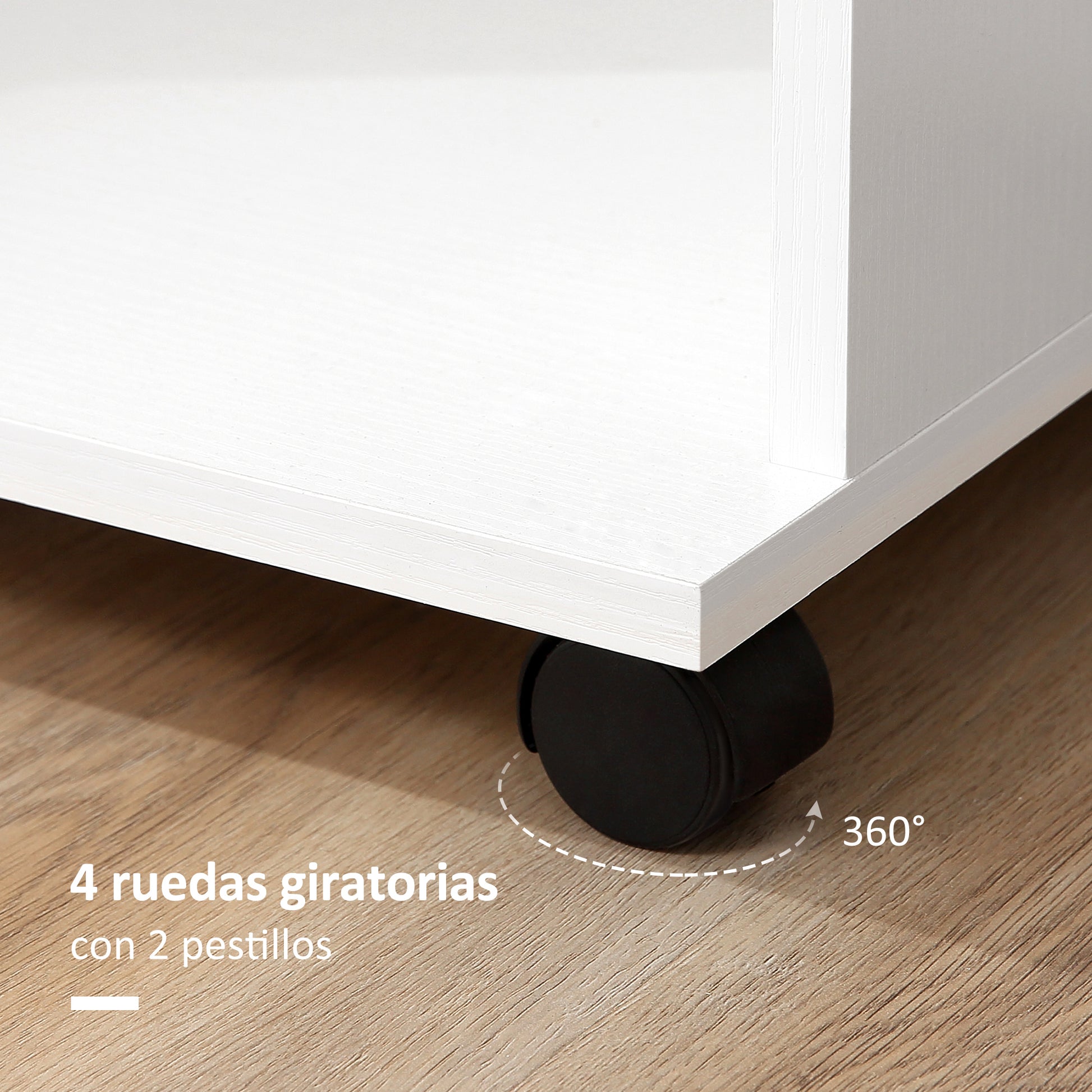 Wardrobe Closet with Wheels Clothes Rack with Open Shelves Organizer for Hanging Clothes in Bedroom 80x40x128cm White