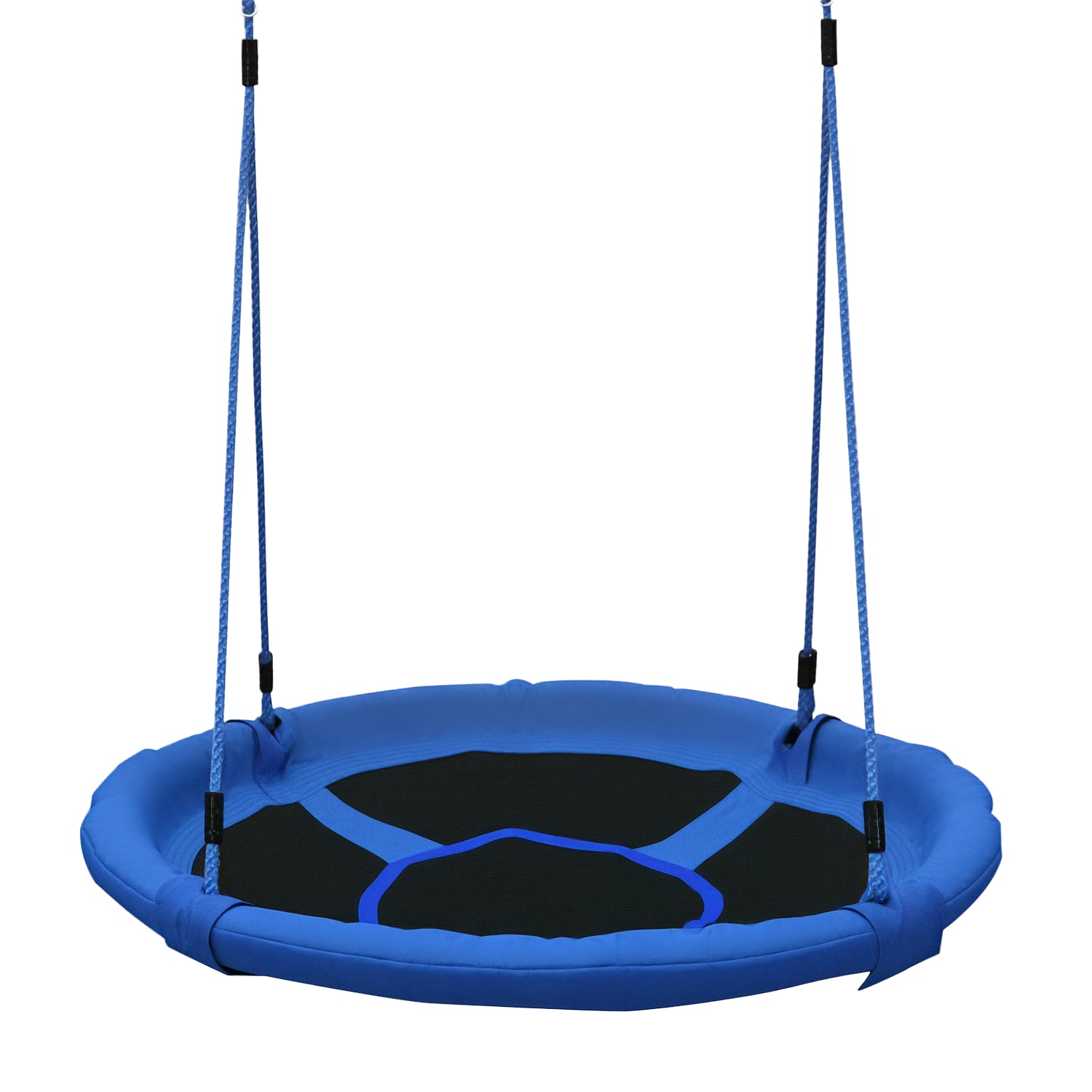 Infant Nest Swing Garden Swing for Baby Foldable Swing Seat Comfortable Seat Load 100kg Garden Indoor and Outdoor Ø100x180 cm Blue