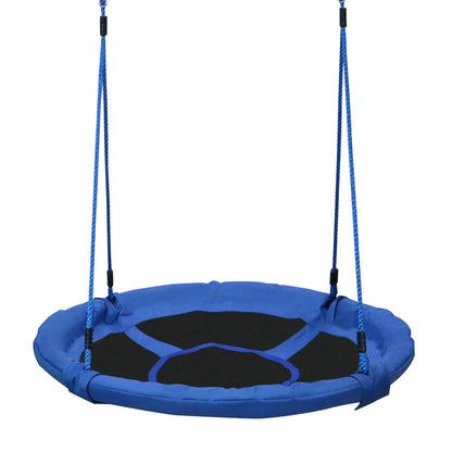 Infant Nest Swing Garden Swing for Baby Foldable Swing Seat Comfortable Seat Load 100kg Garden Indoor and Outdoor Ø100x180 cm Blue