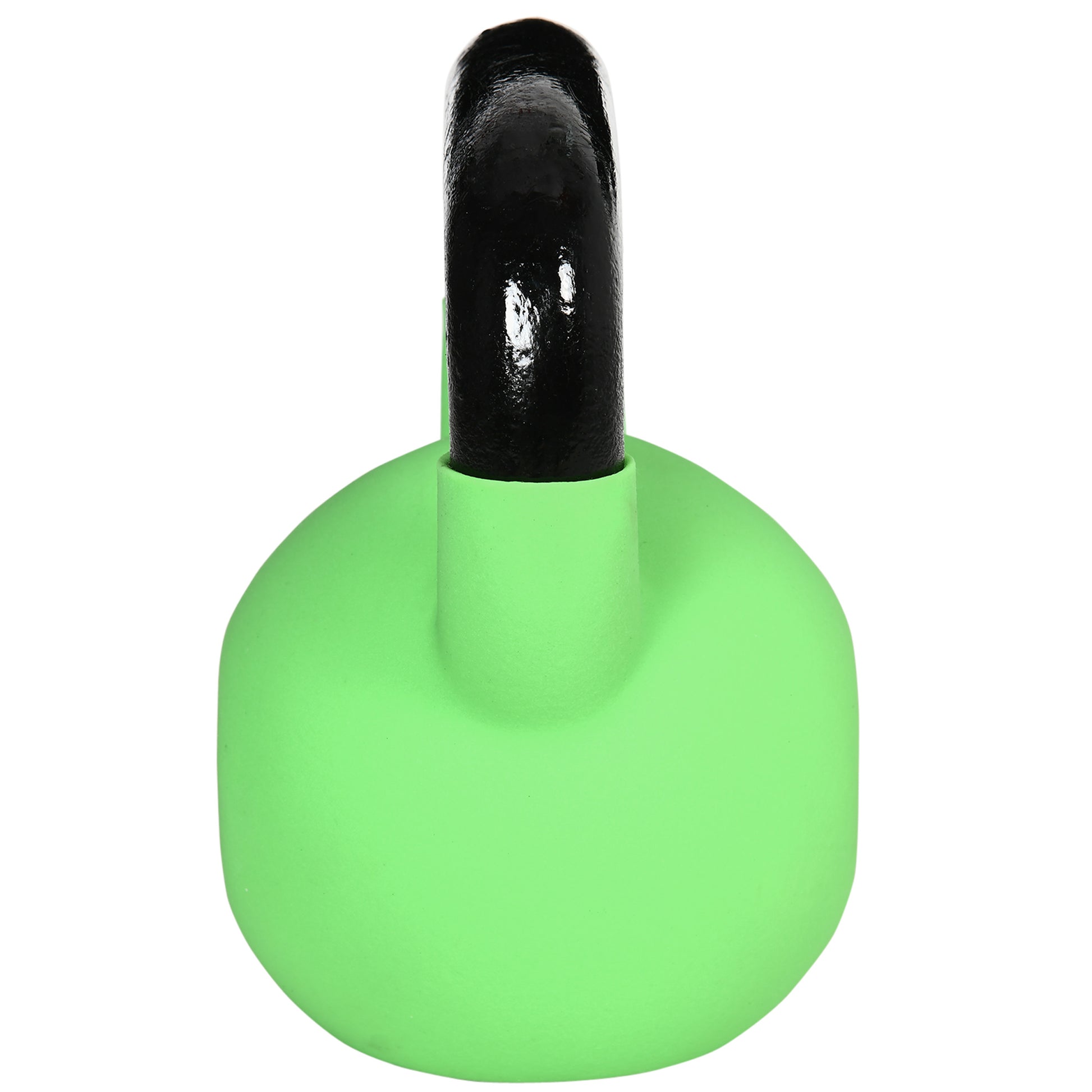 12kg Cast Iron Kettlebell with Neoprene Coating and Wide Handle Ball Dumbbells for Strength Training in Gym Home 20x13x23 cm Green