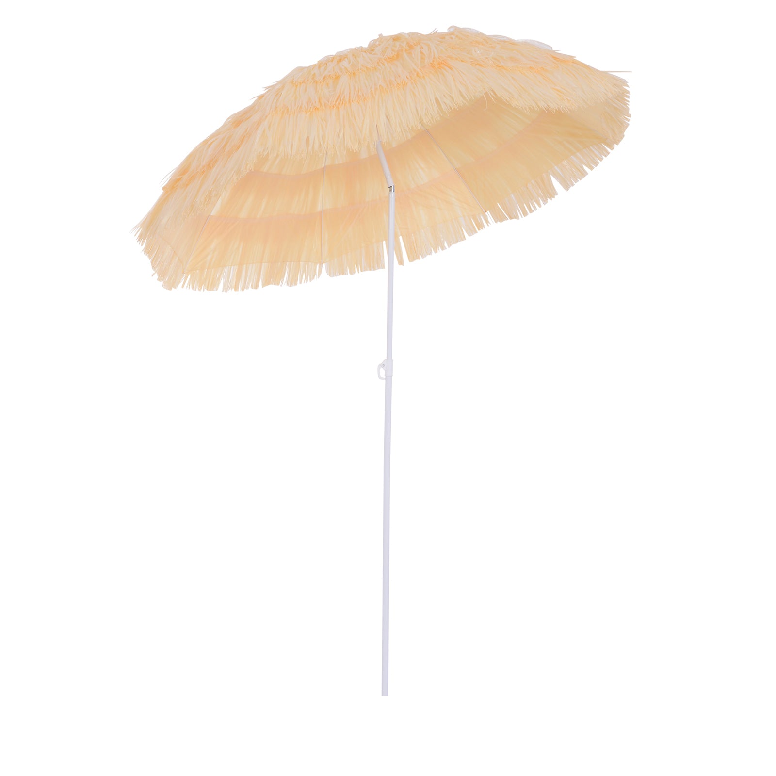 Sun Umbrella Beach Ø160cm Windproof Stable Beach Umbrella Height Adjustable and Tiltable UV Protection Stormproof Balcony Umbrella Folding Garden Umbrella for Travel, Beach, Balcony Beige