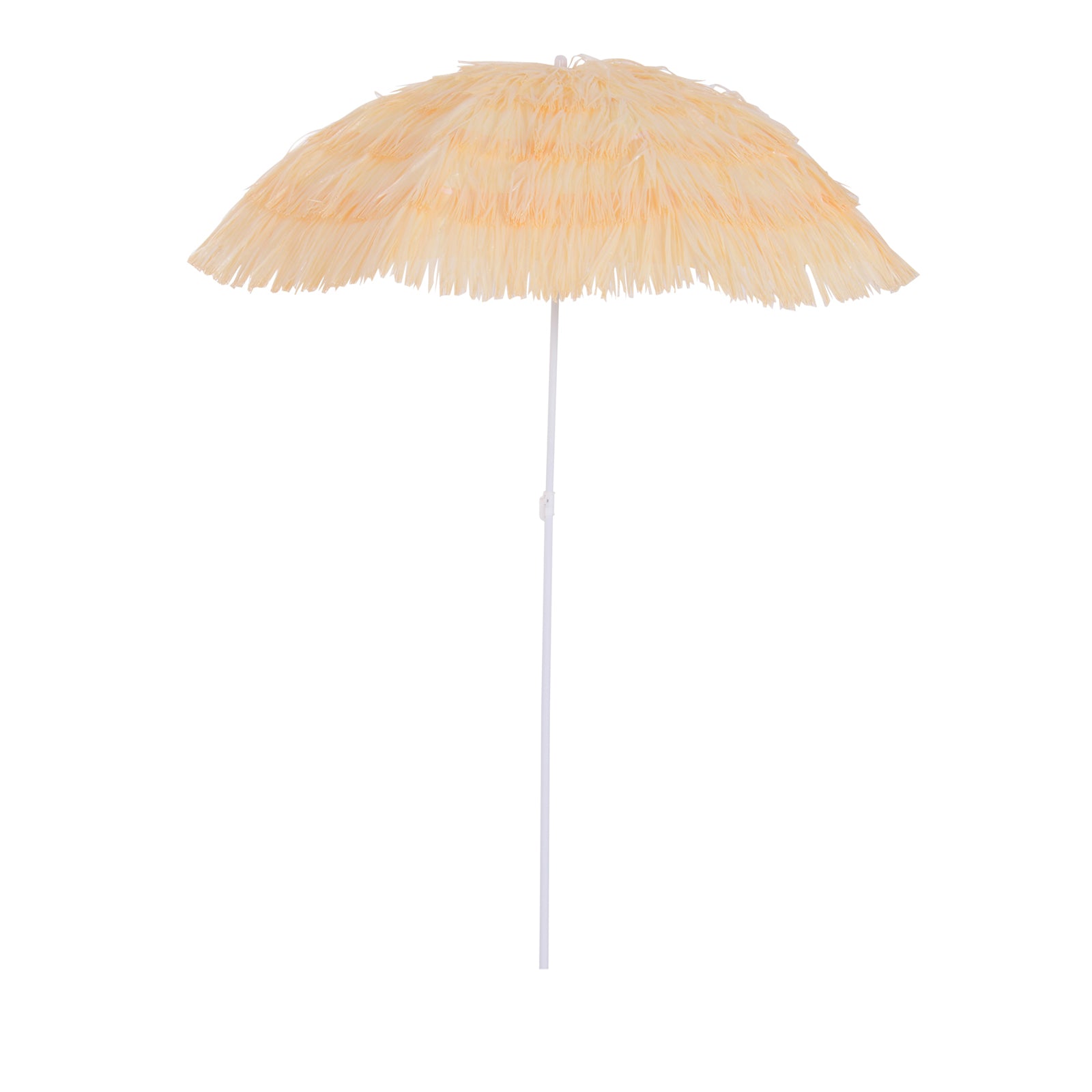 Sun Umbrella Beach Ø160cm Windproof Stable Beach Umbrella Height Adjustable and Tiltable UV Protection Stormproof Balcony Umbrella Folding Garden Umbrella for Travel, Beach, Balcony Beige