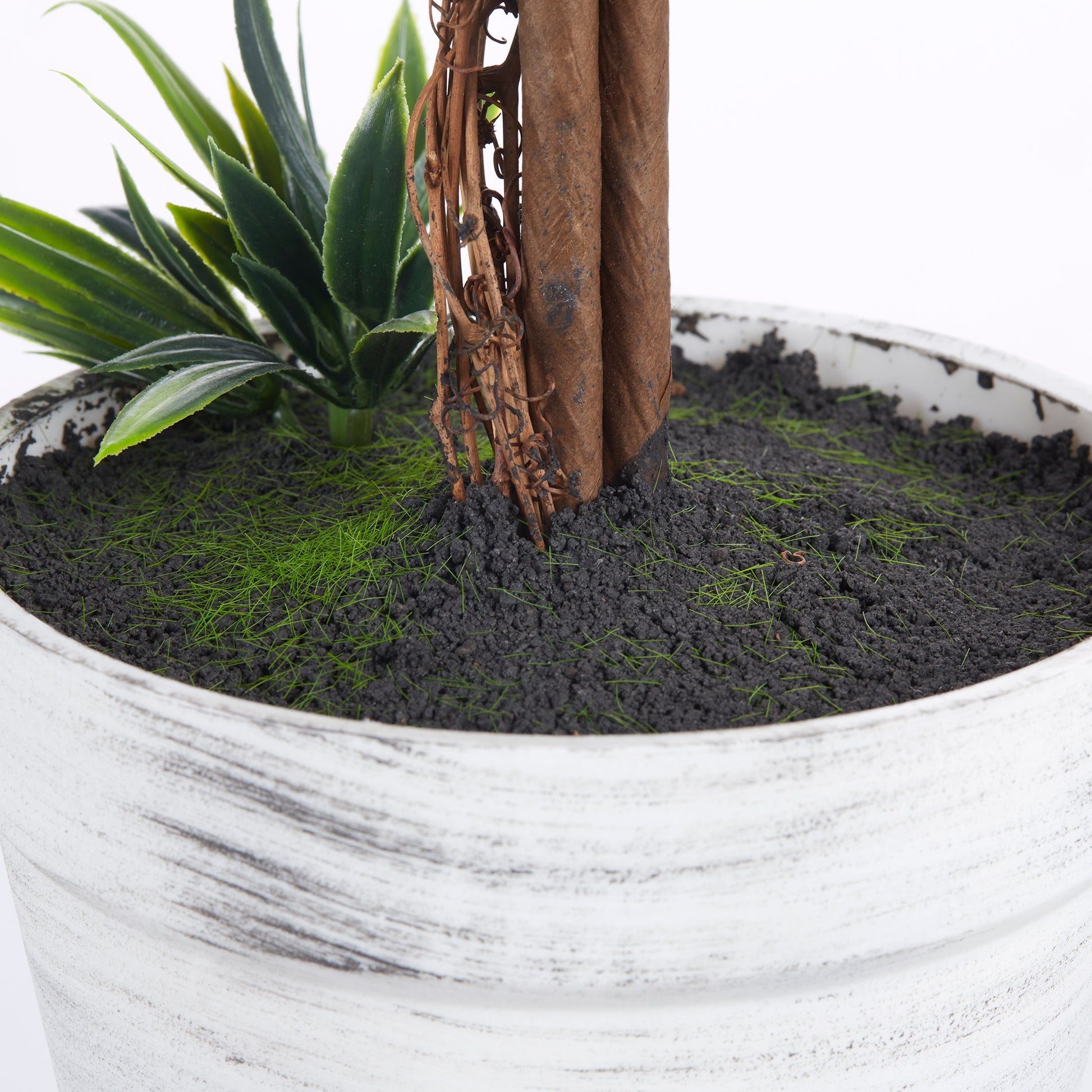 Artificial Lavender 2-Piece Set Large 60 cm Plant, Artificial Plants in Pot, Plastic Flower Realistic for Living Room Bedroom Office Garden Modern Decor