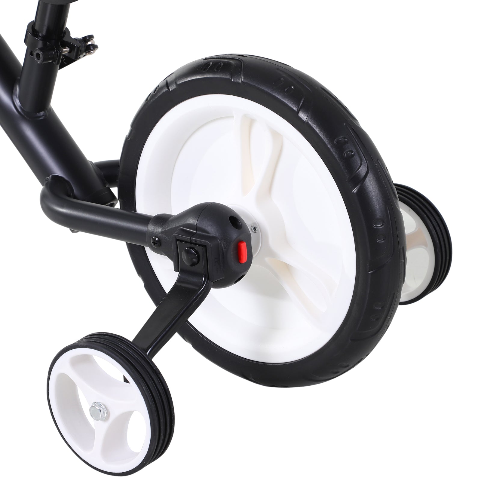 Kids Balance Bike, Training Bike, Kids Bicycle, 2-in-1, Children's Bike with Training Wheels and Pedals, 2-5 Years, Adjustable Seat Height, PP, Black, 85 x W36 x H54 cm